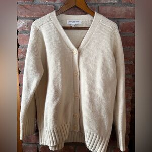 Jones New York Cream Button-Up Cardigan